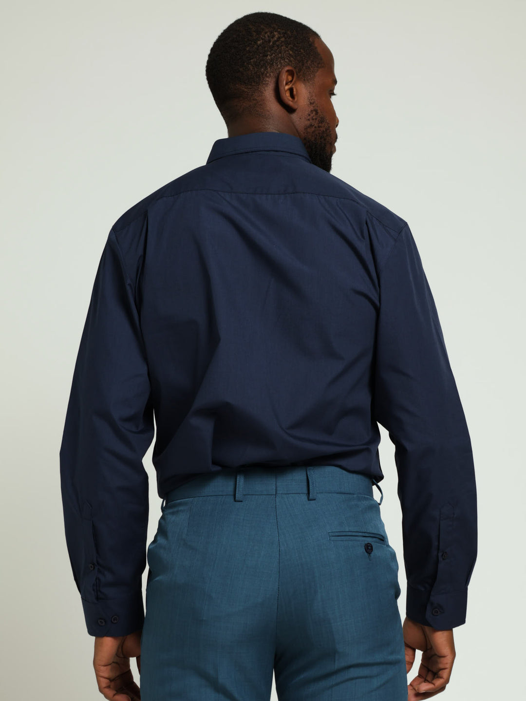 Easy Care Long Sleeve Shirts - Navy