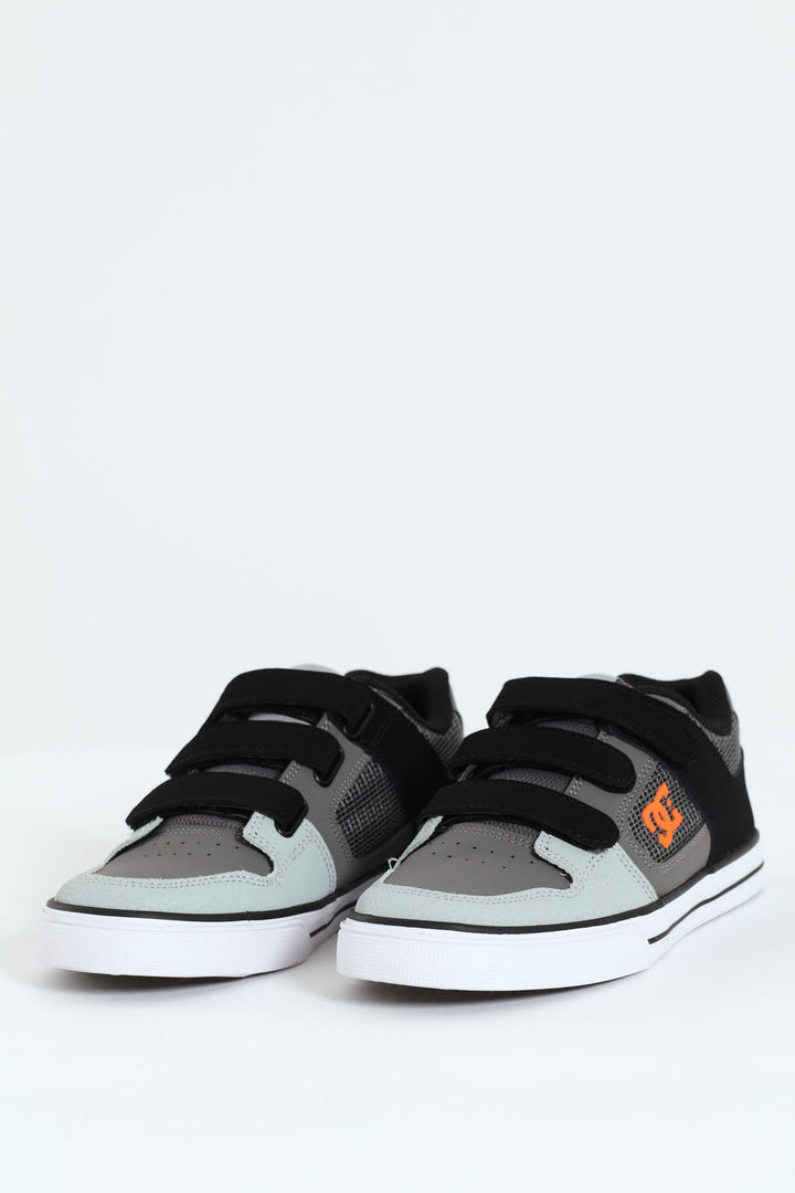 Boys Pure V Lowcut Sneaker - Grey