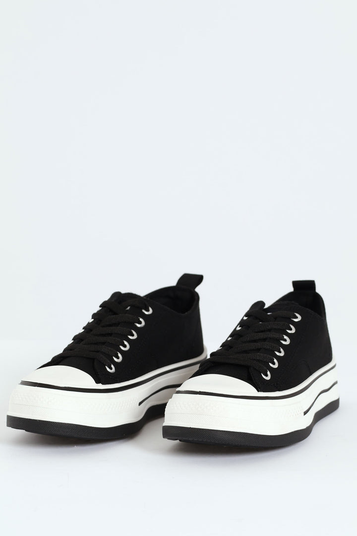 Etoile 1 Platform Lace Up Sneaker - Black