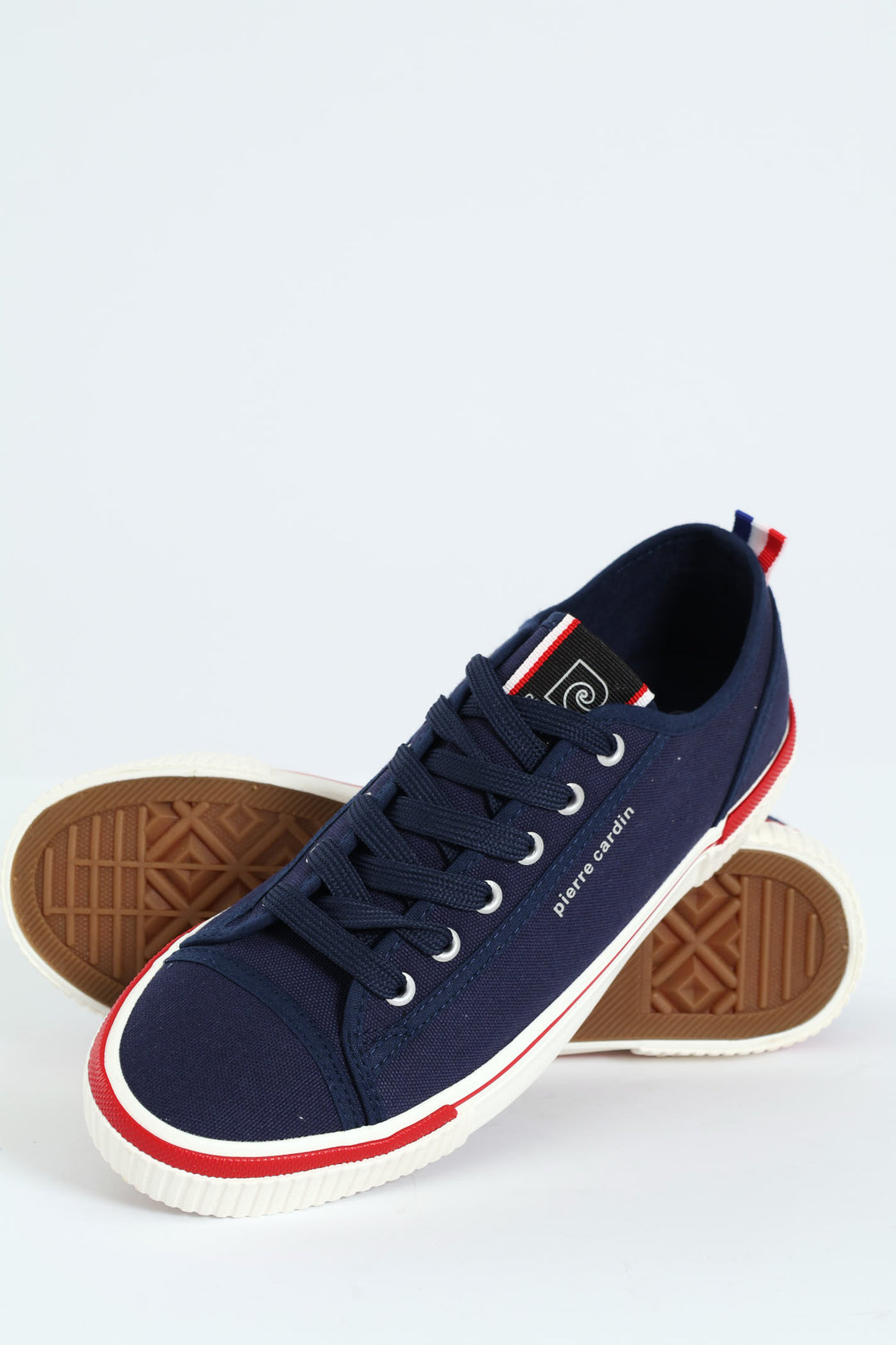 Pulse Basic Vulcanised Lace Up Sneaker - Navy/White