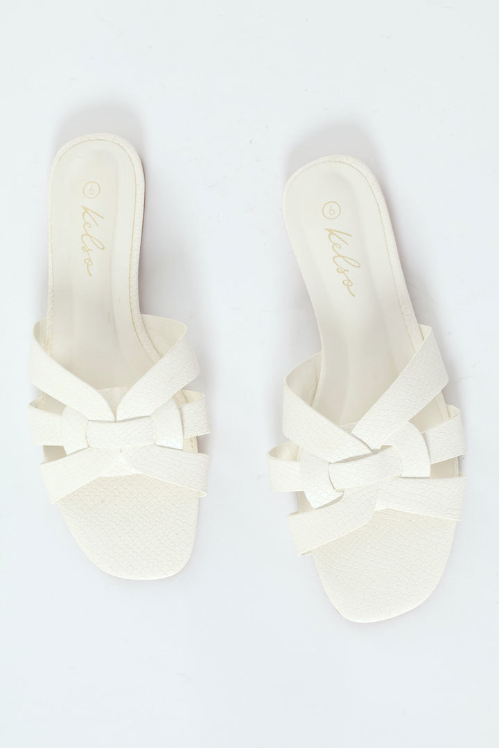 Interlink Basic Mule Sandal - White