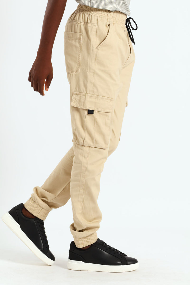 Boys Safari Cargo Pants - Stone