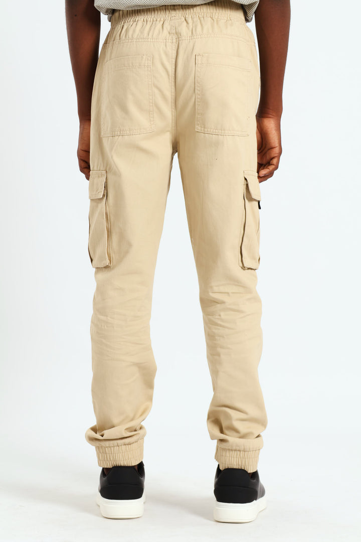 Boys Safari Cargo Pants - Stone