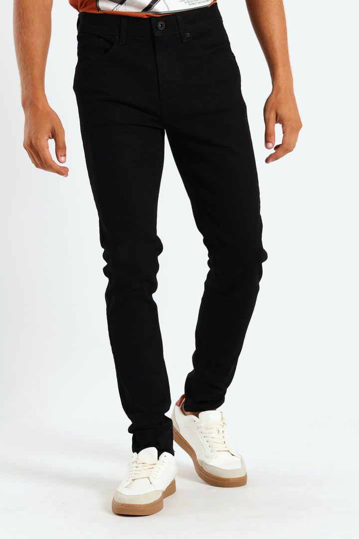 Black Super Skinny Denim - Black