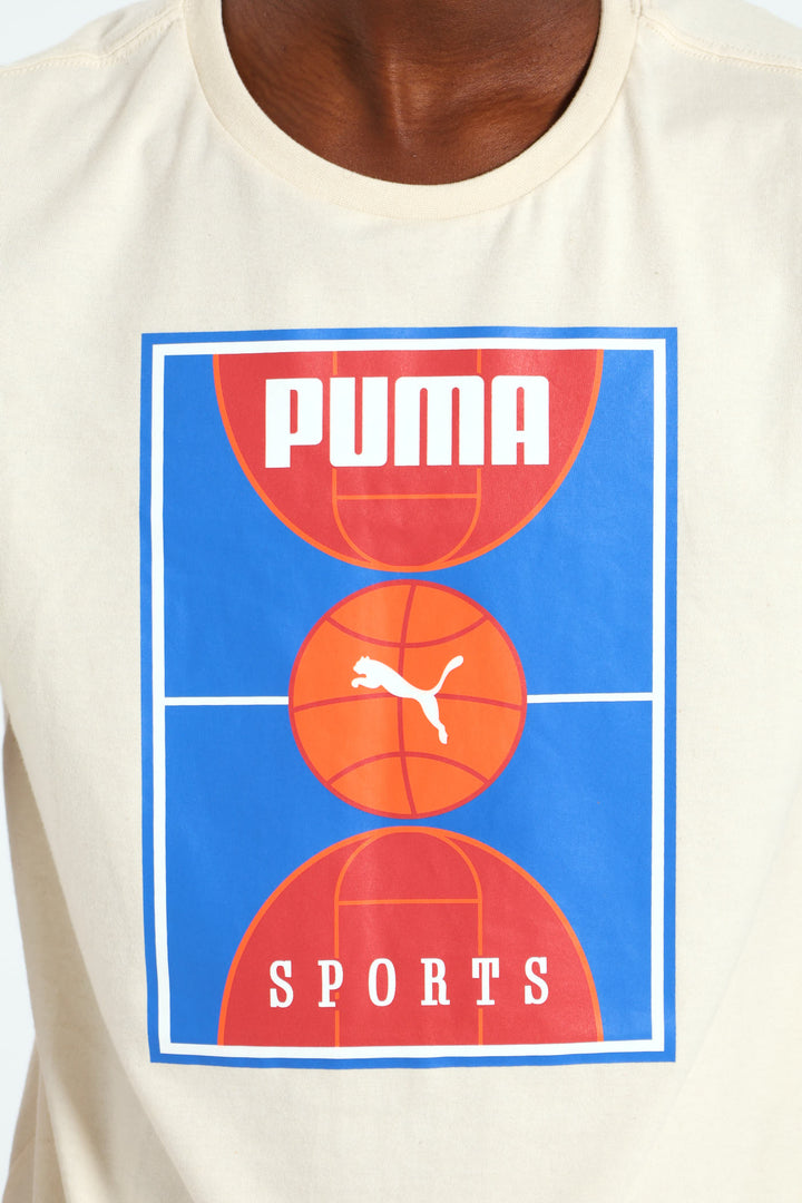 Boys Basketball Tee - White