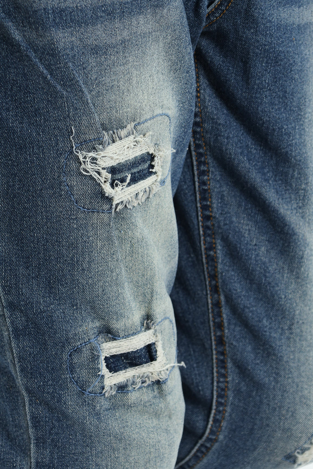 Boys Rip & Repair Zip Pocket Denim - Indigo