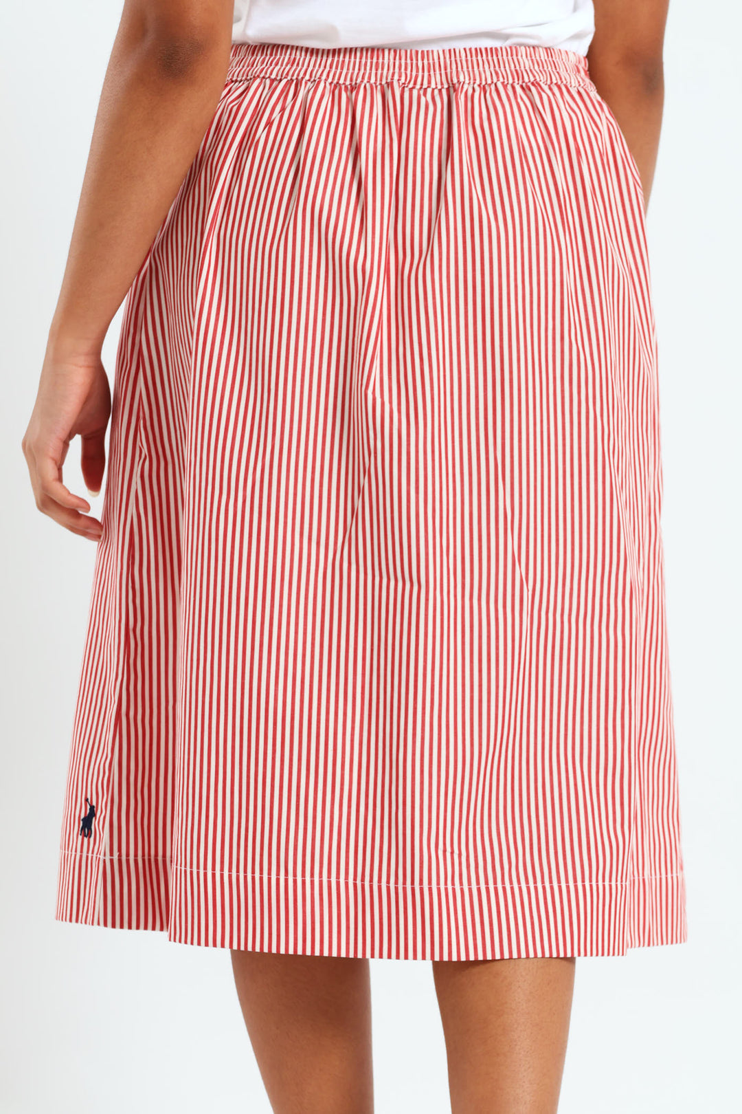 Girls Gillian Stripe Skirt - Red