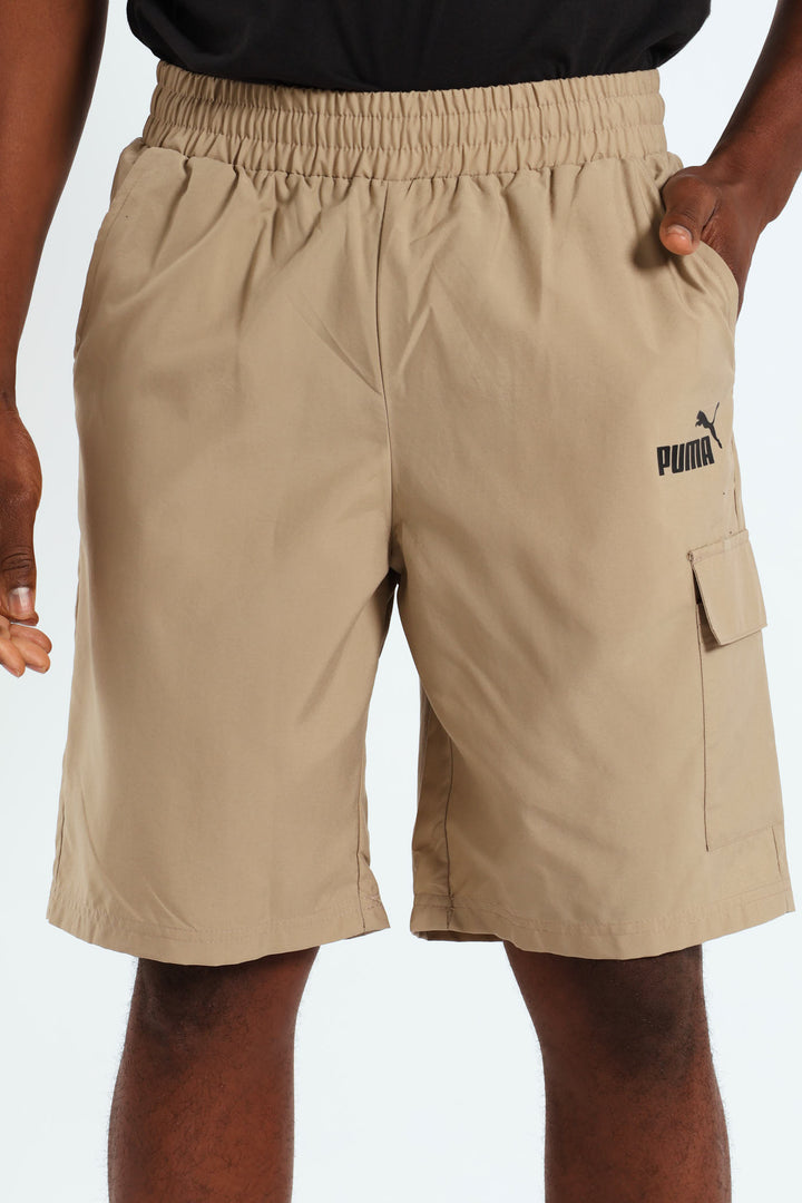 Essential Woven Cargo Shorts - Beige