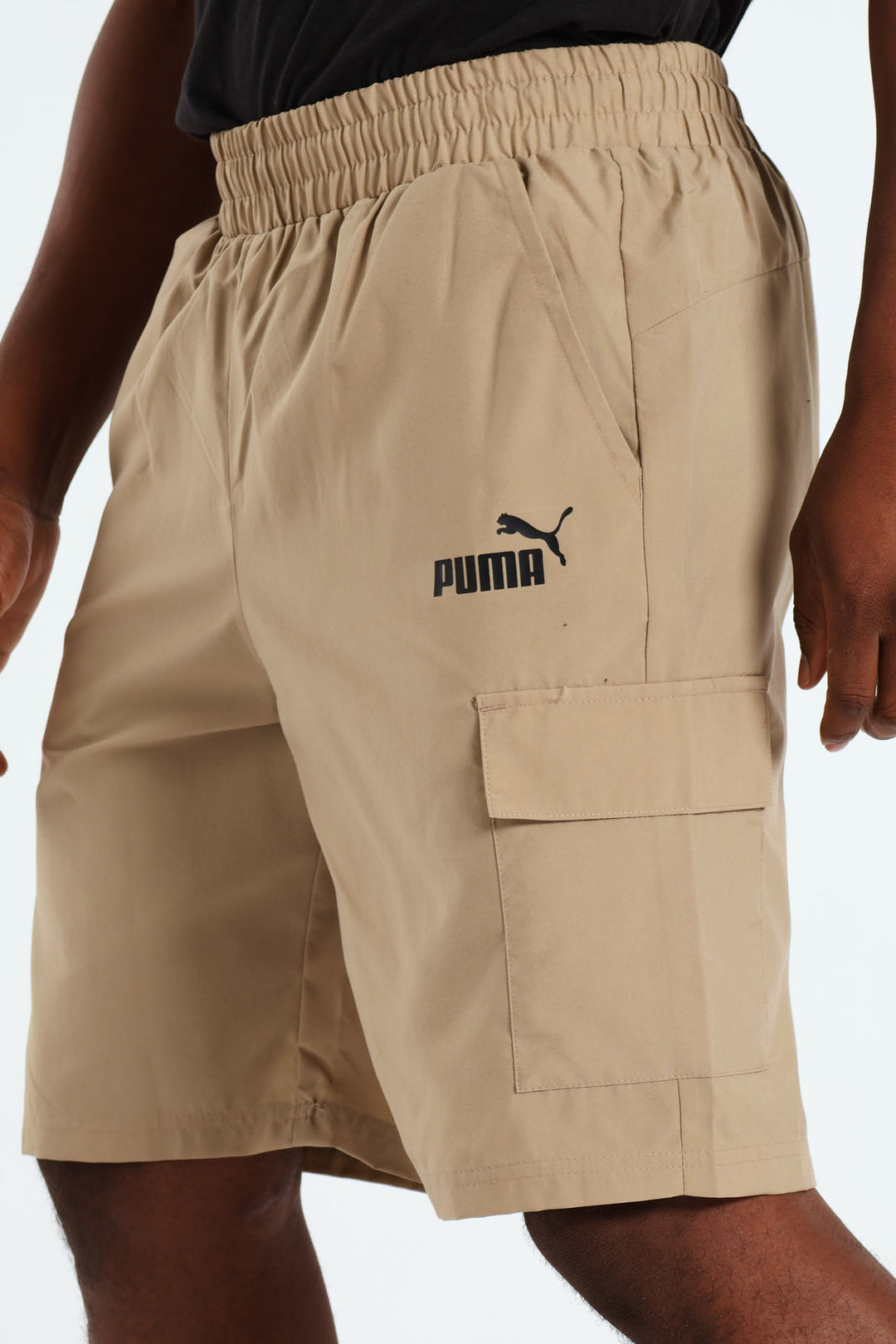 Essential Woven Cargo Shorts - Beige