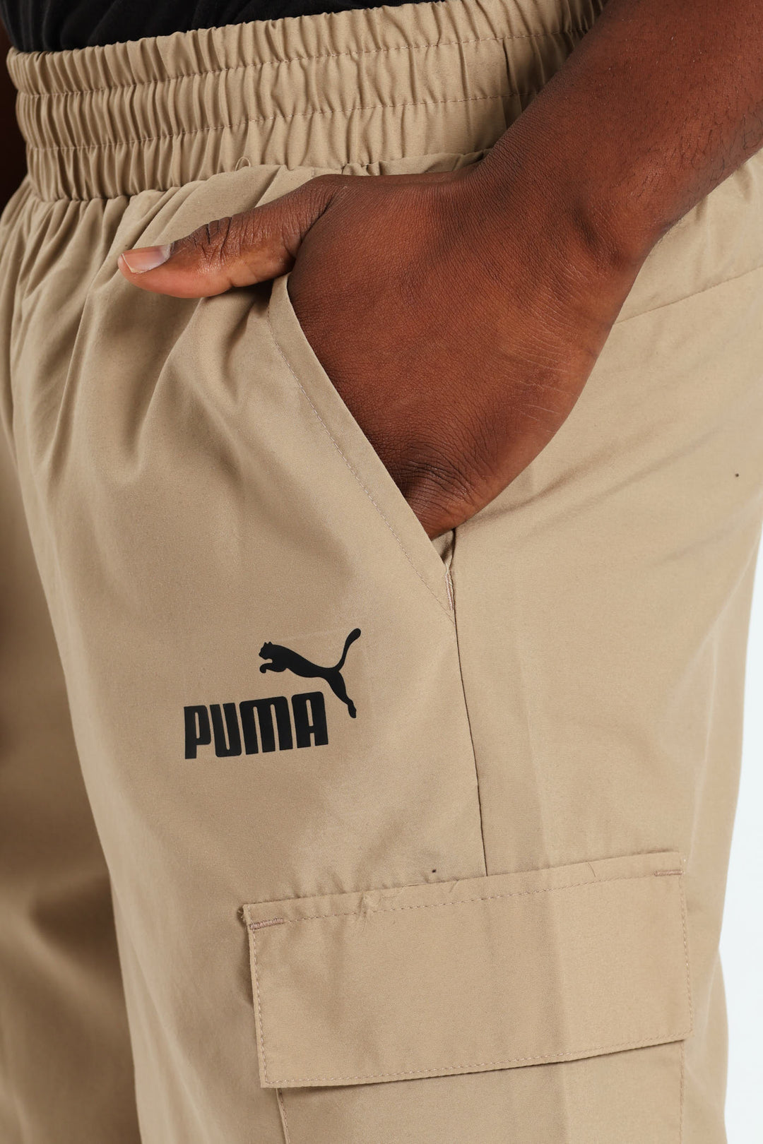 Essential Woven Cargo Shorts - Beige