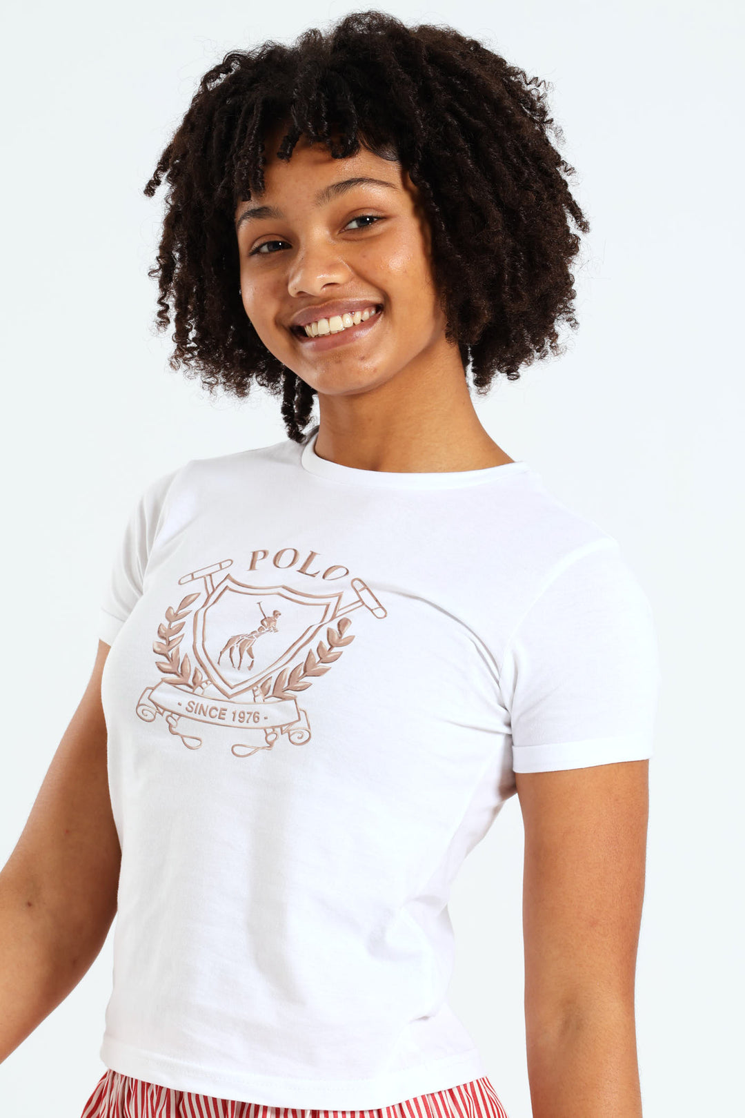 Girls Daniella Print Tee - White