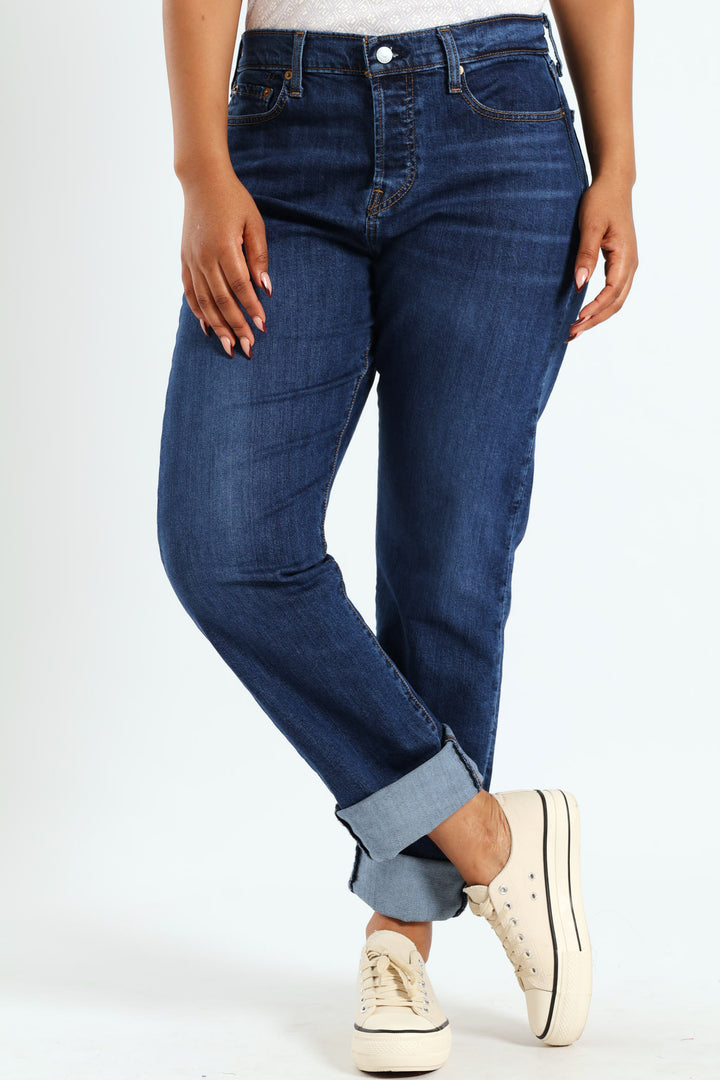 Wedge Straight Maximum Effect Jean - Medium Wash