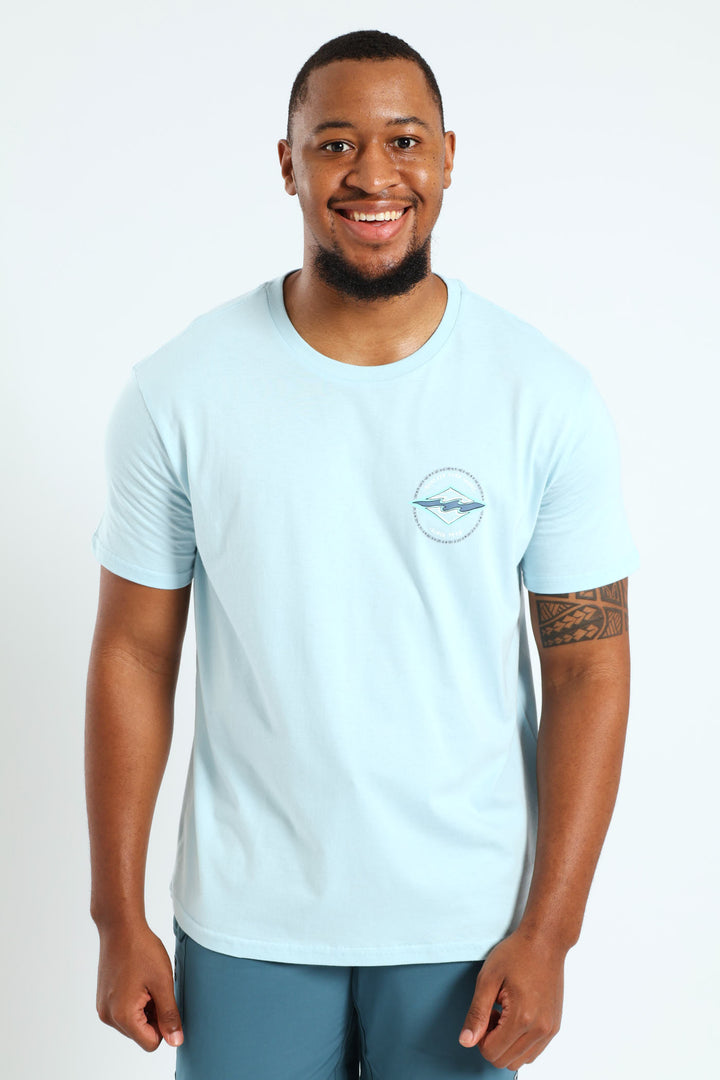 Rotor Diamond Tee - Light Blue