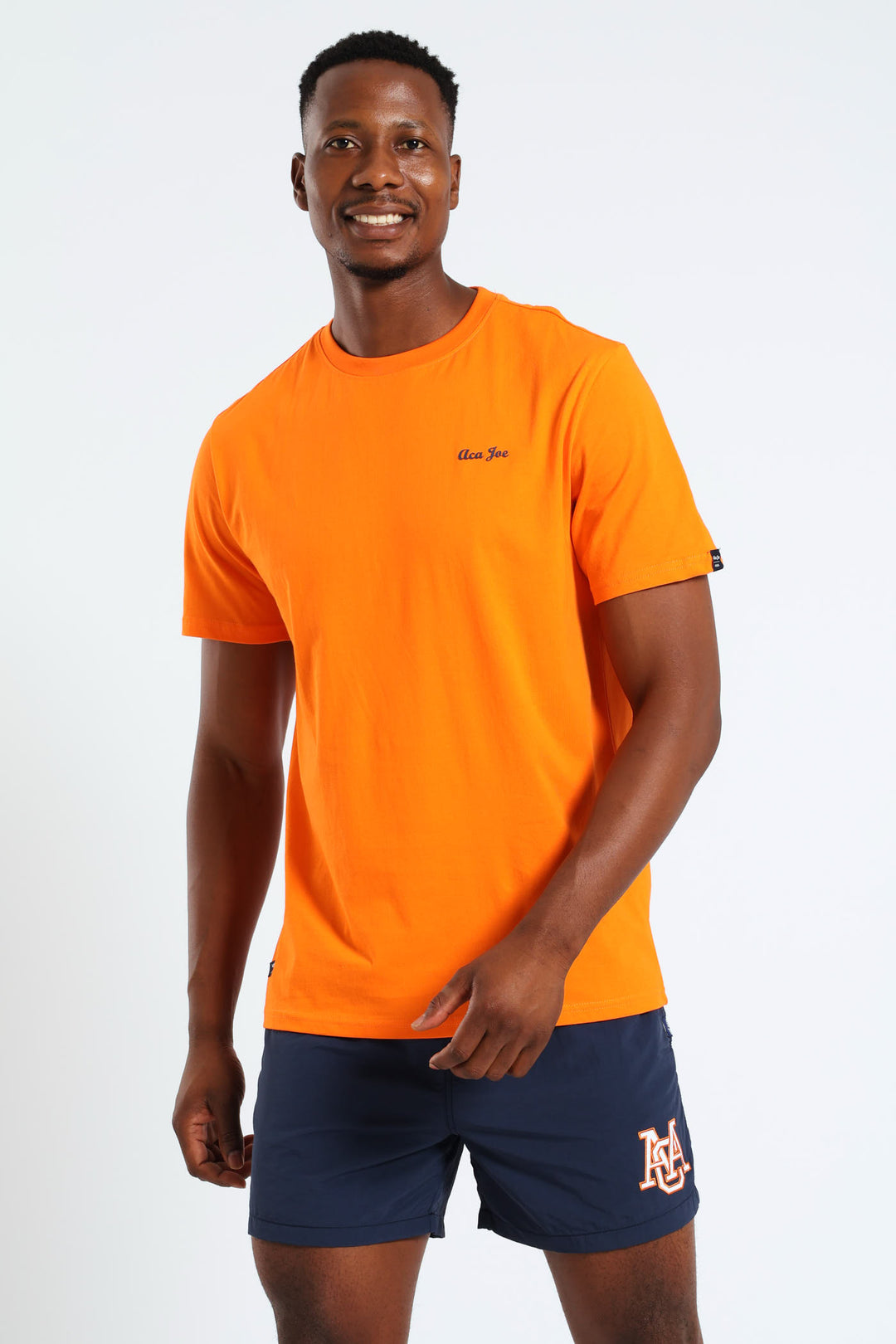 Basic Script Logo Tee - Orange