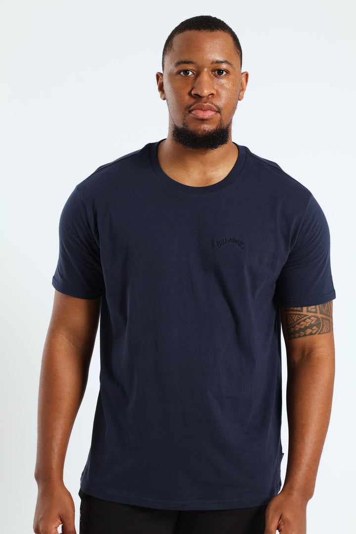 All Day Embroidered Tee - Navy