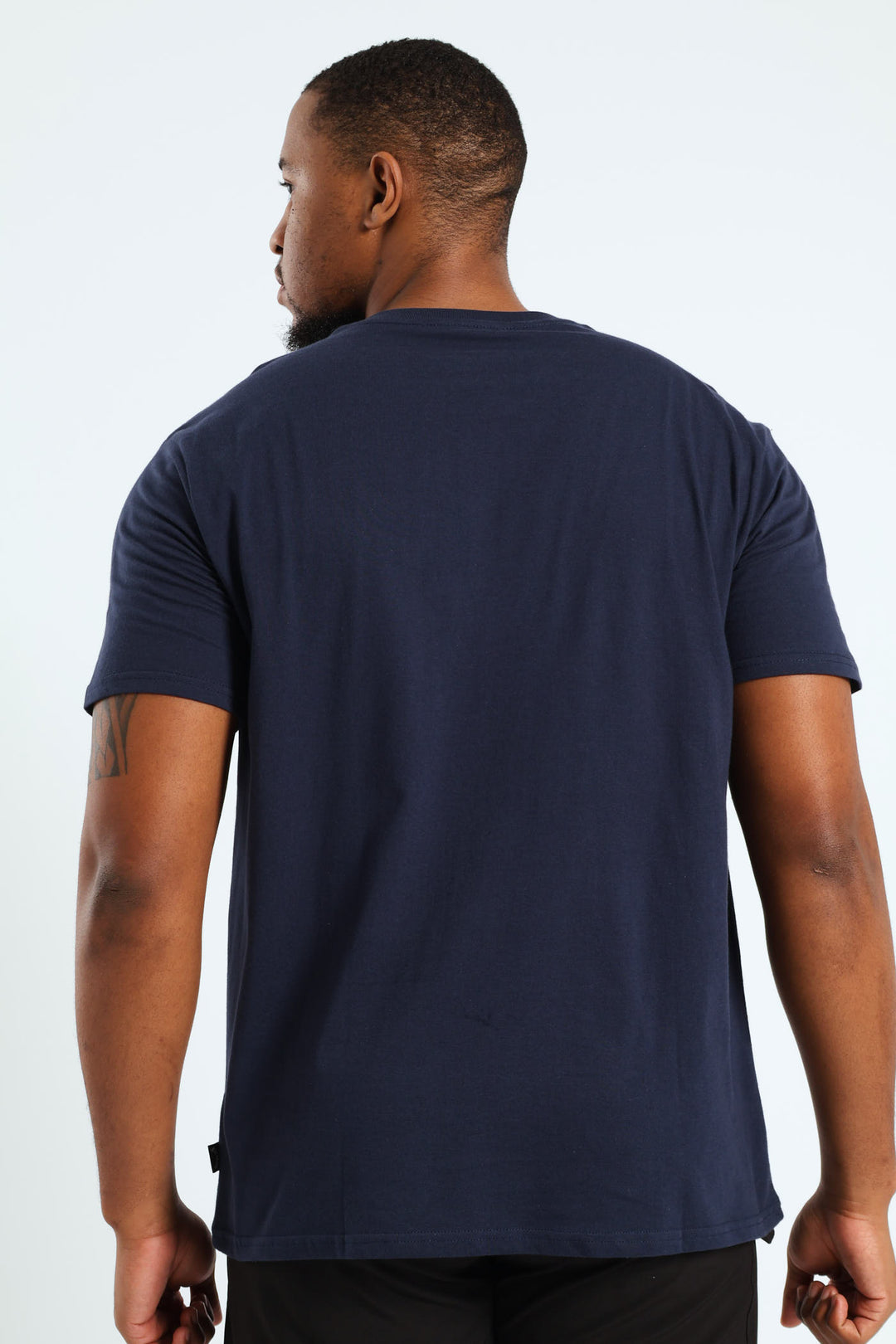 All Day Embroidered Tee - Navy