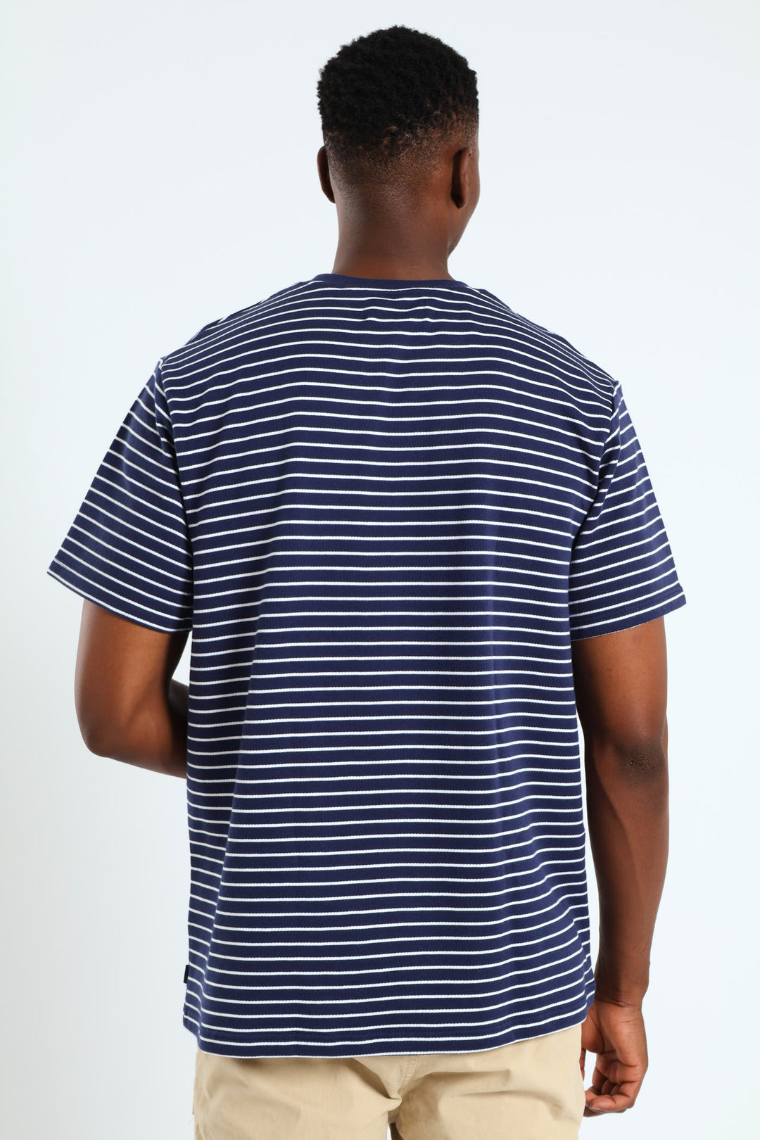 Surface Stripe Tee - Navy