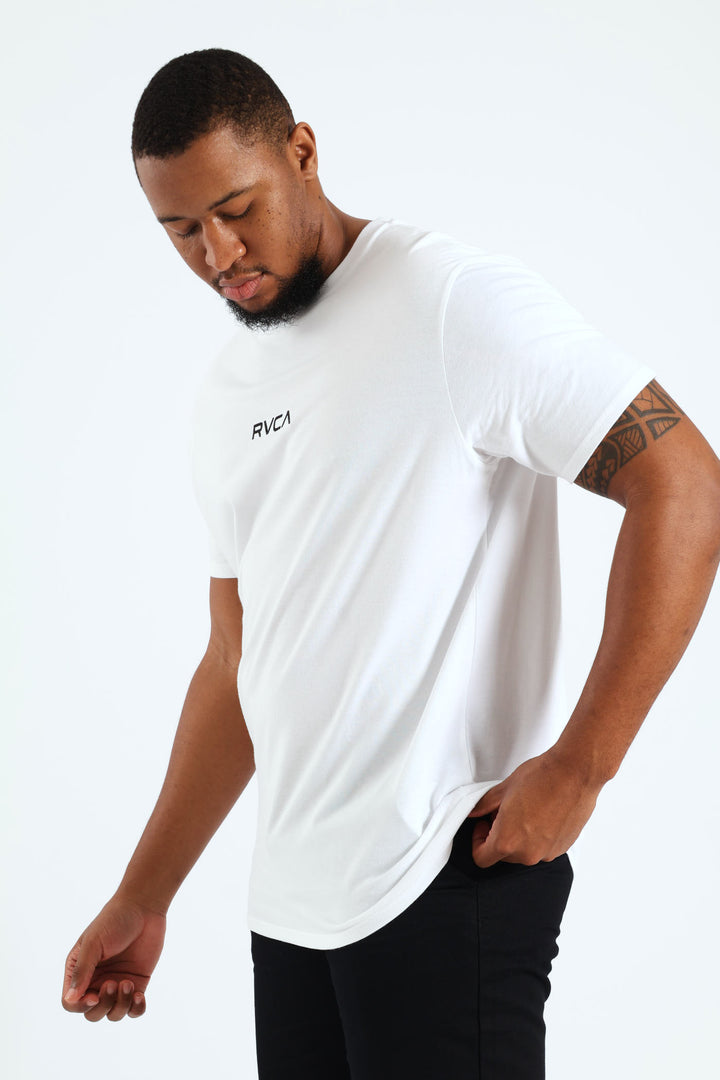 Short Sleeve Branded Tee - White