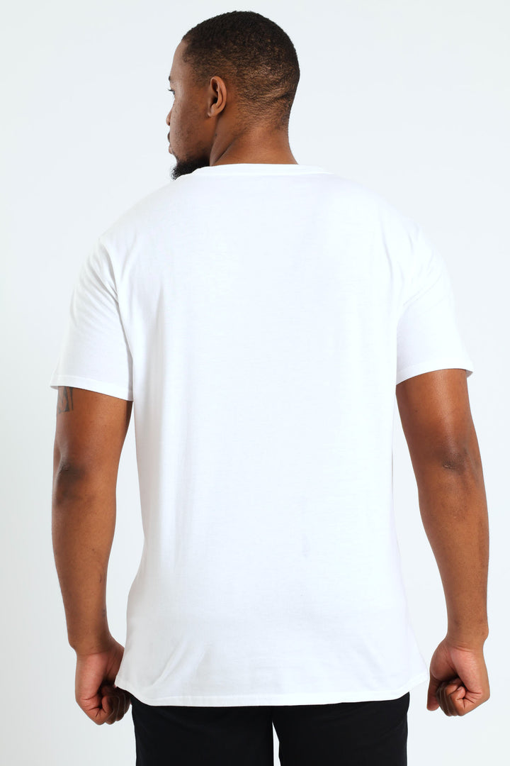 Short Sleeve Branded Tee - White