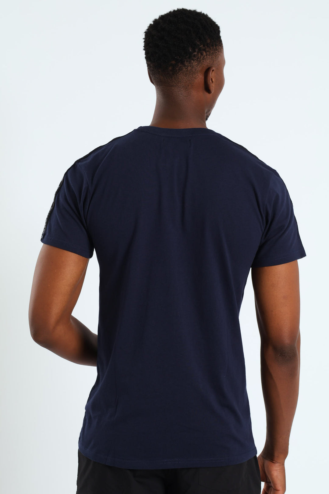 Tape Sleeve Tee - Navy