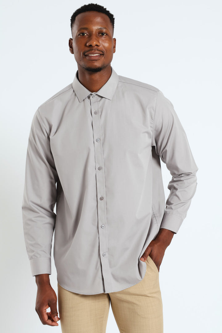 Easy Care Long Sleeve Shirt - Grey