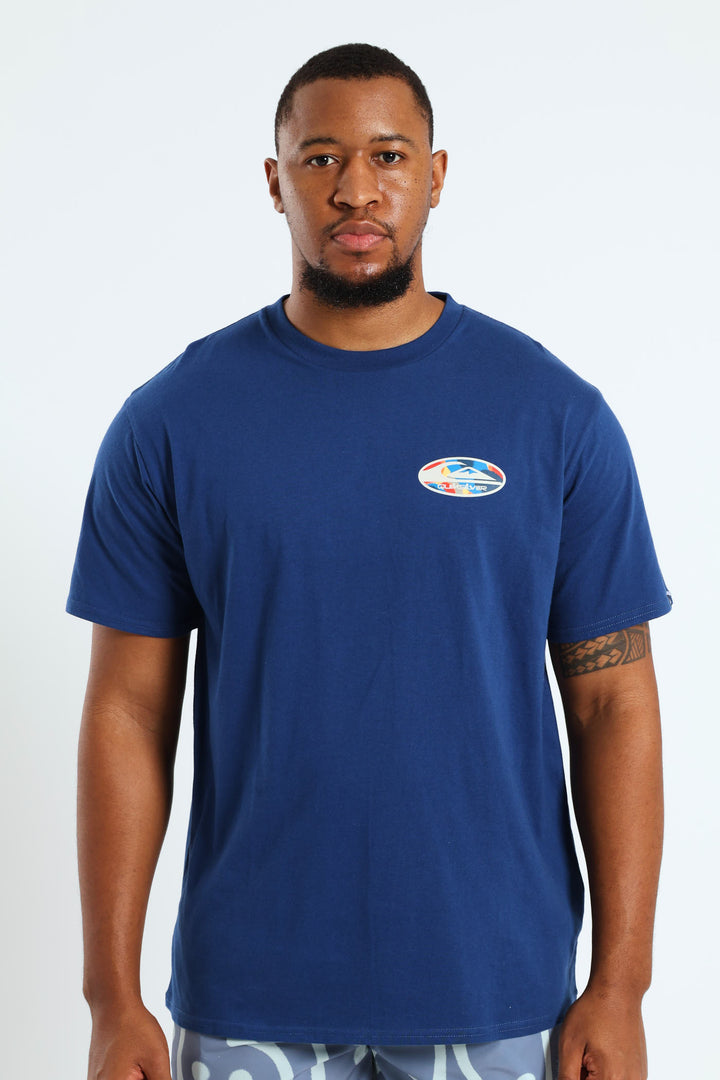 Retro Link Tee - Indigo