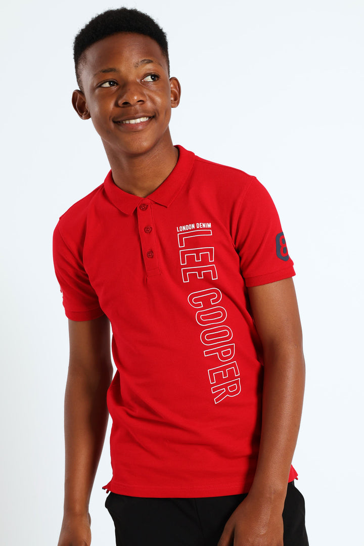 Boys Sam Golfer - Red