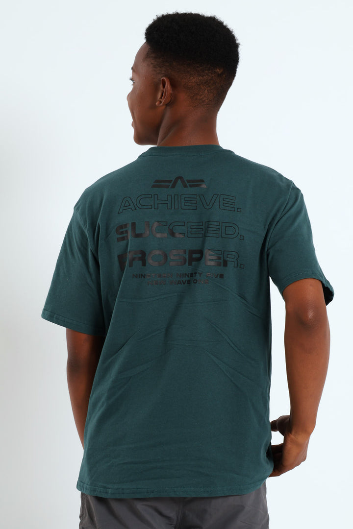 Boys Back Print Pocket Tee - Teal