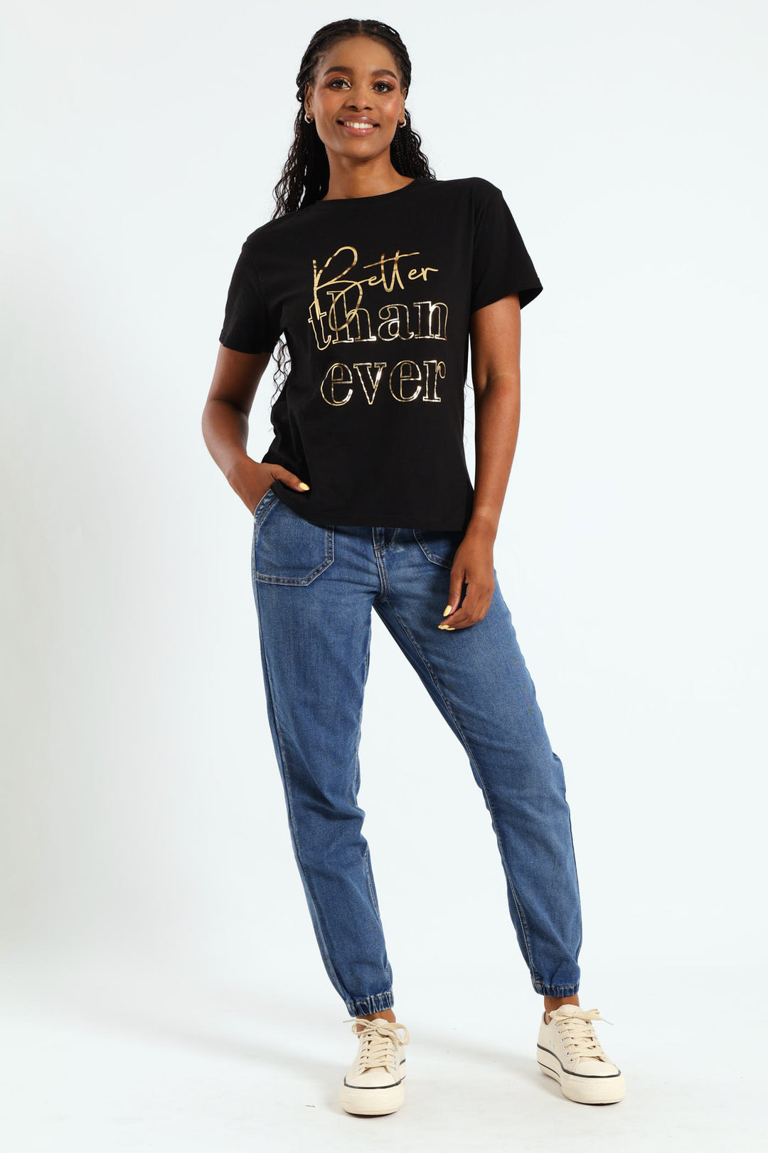 Better Than Ever Foil Tee - Black