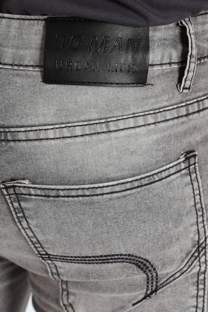 Rip & Repair Skinny Denim - Grey