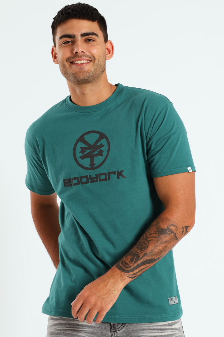 Stacked Logo Tee - Green