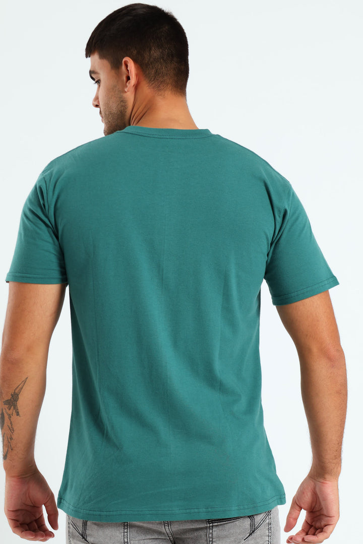 Stacked Logo Tee - Green