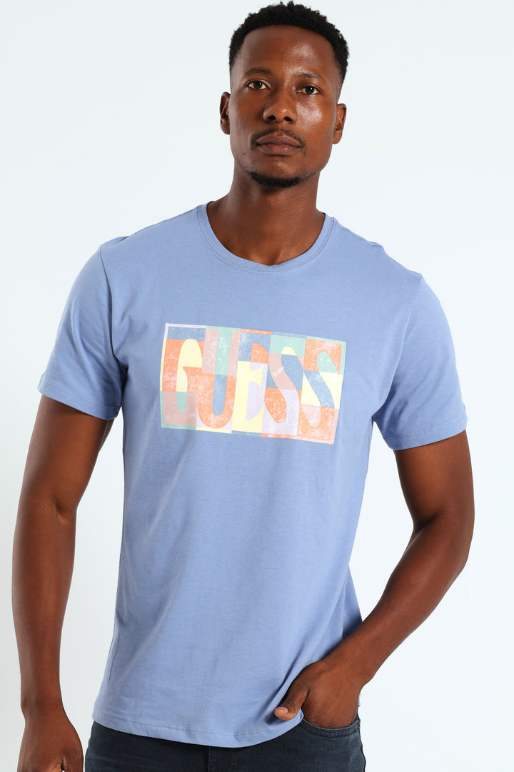 Mosaic Tee - Smokey Blue