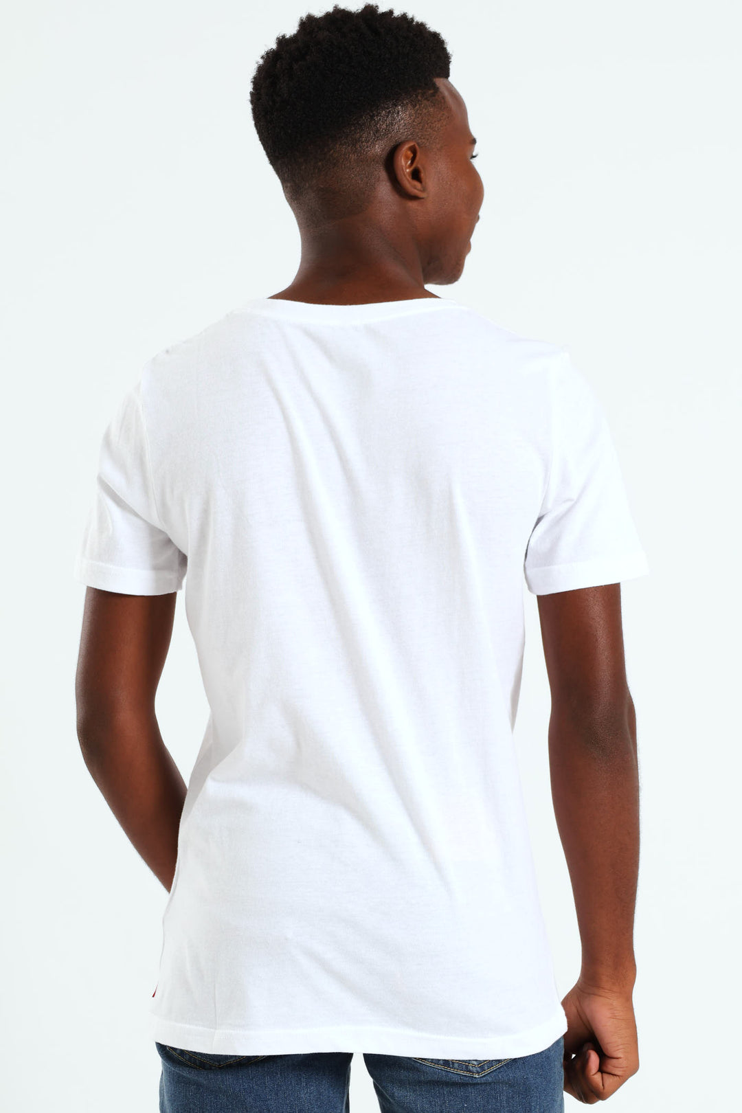 Boys Embossed Tee - White