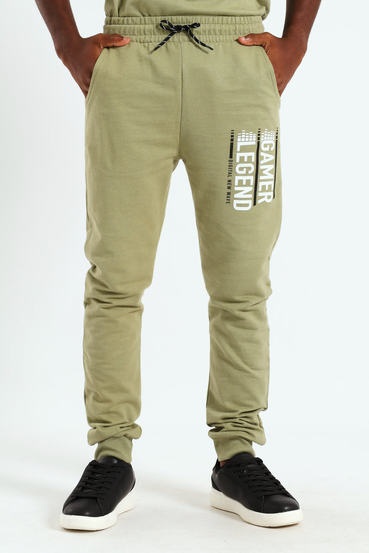 Boys Photographic Pants - Olive