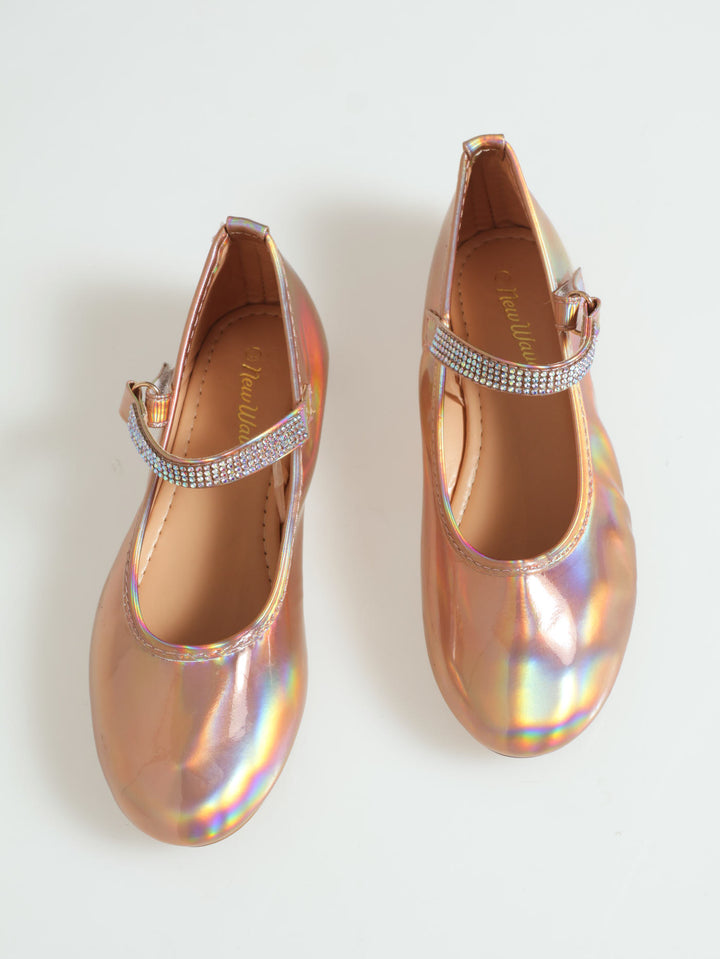 Girls Rose Gold Pump