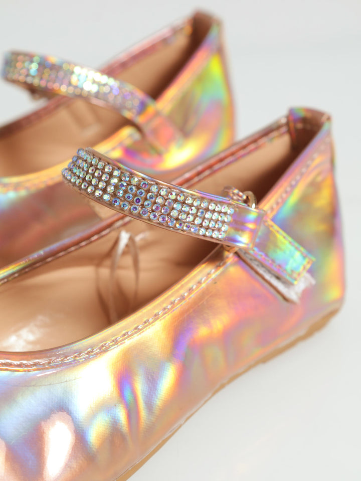 Girls Rose Gold Pump