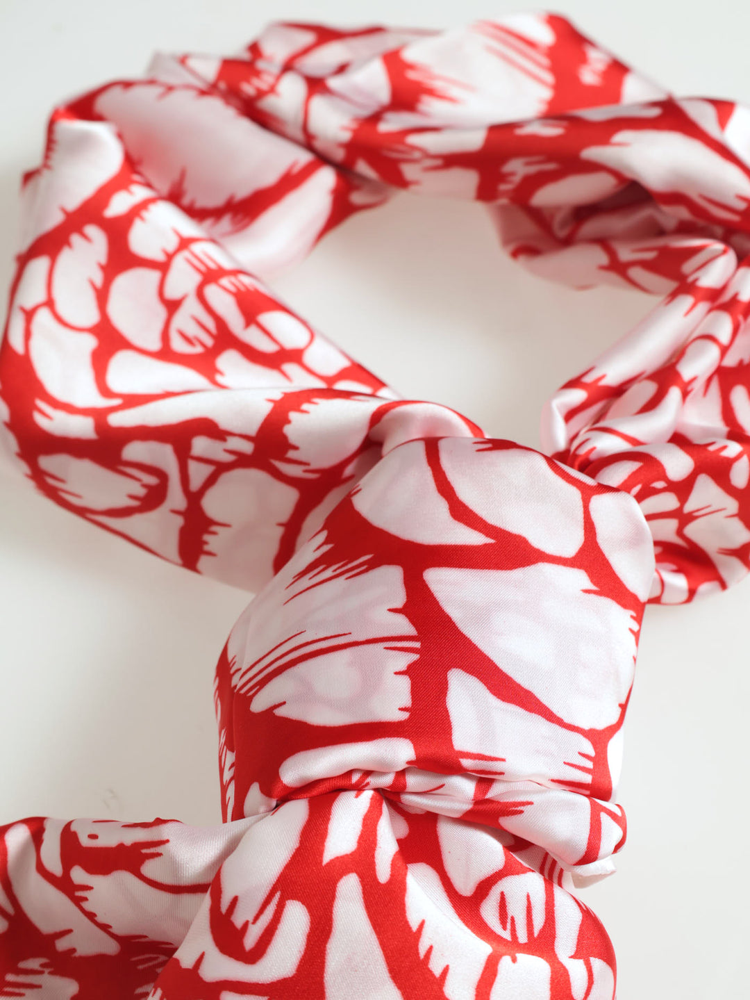 Silk Touch Roses Scarf - Red