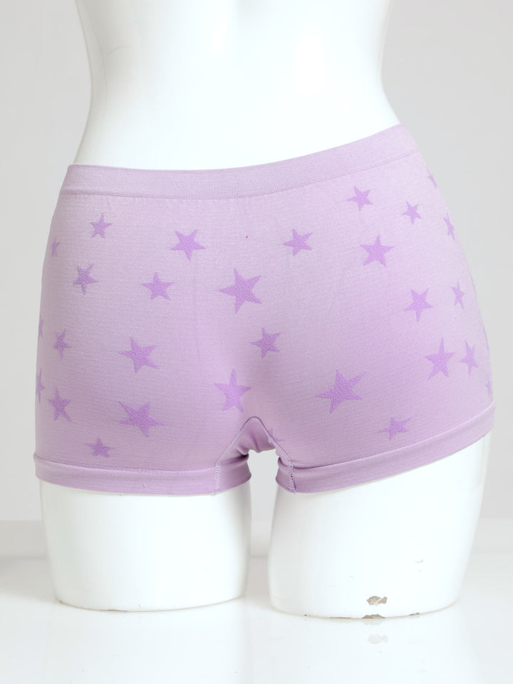 Girls 2 Pack Stars Seamless Boyleg Panties - Pink