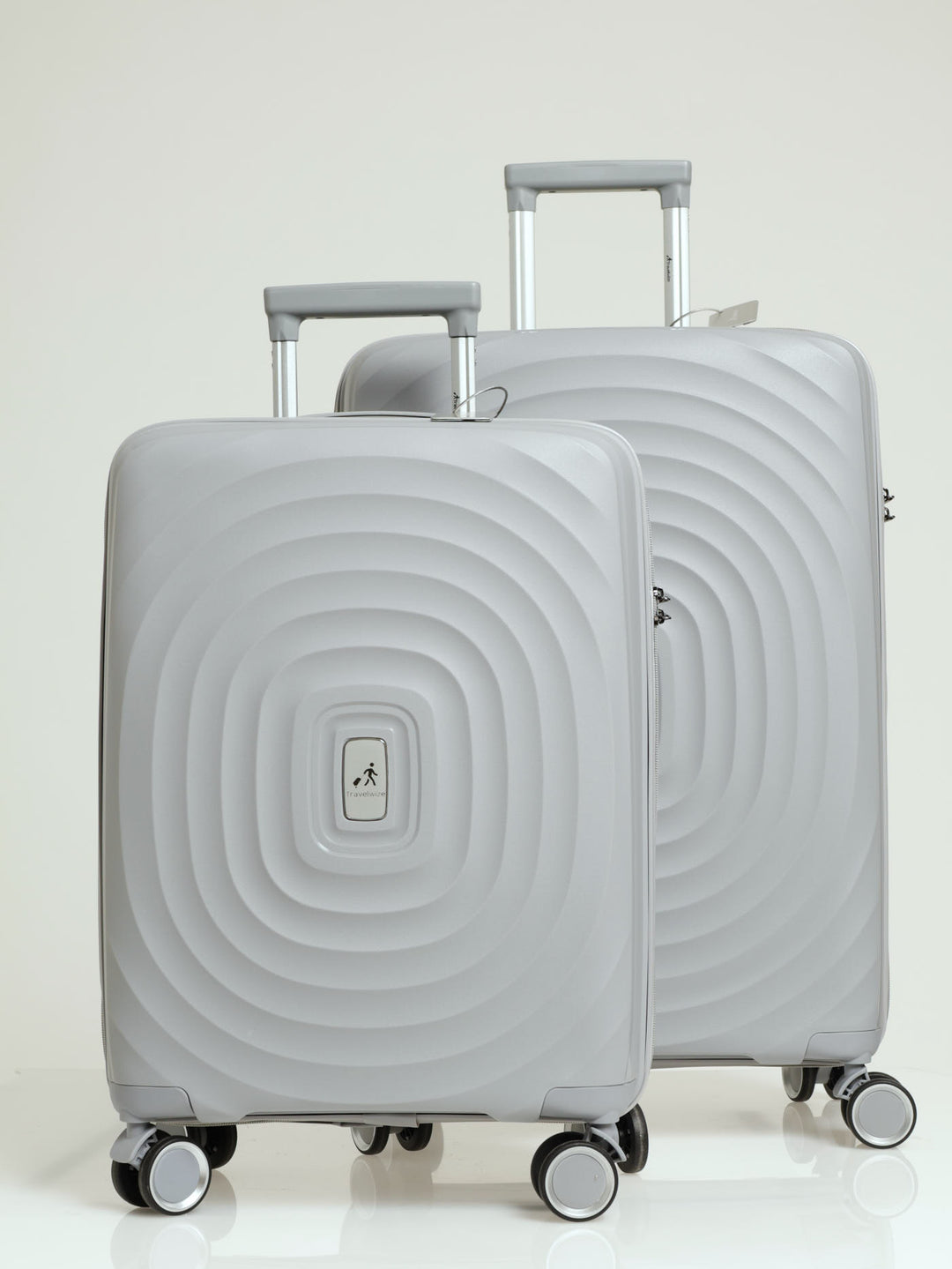 Travelwize Ripple 4-Wheel Spinner Luggage - Platinum