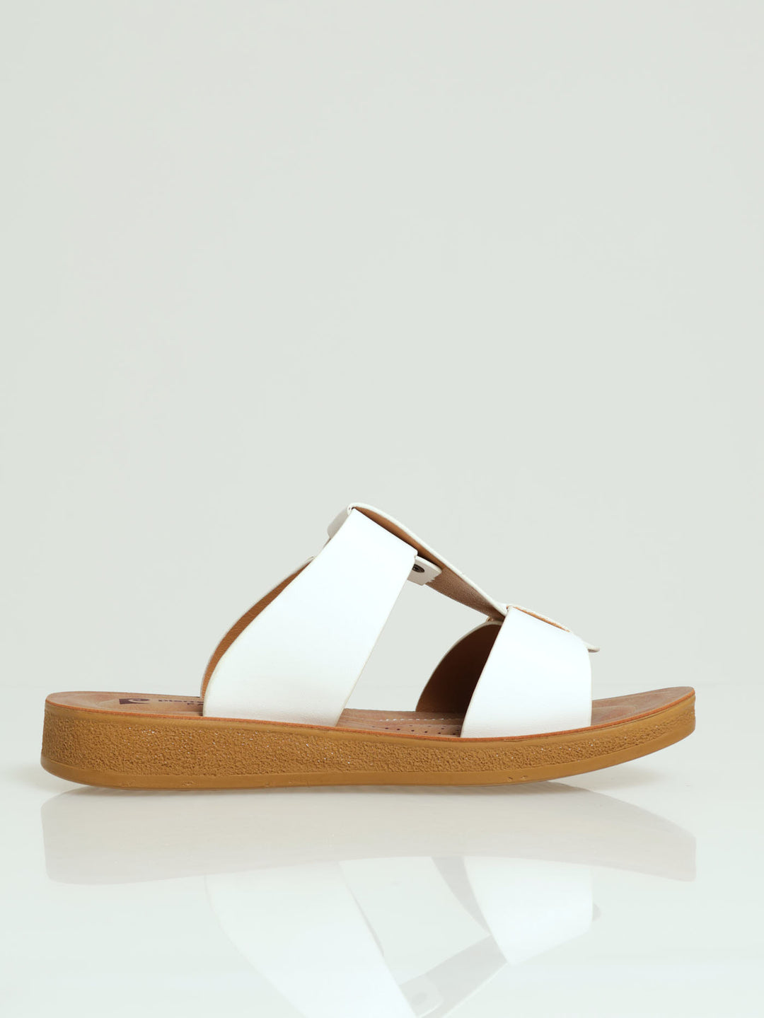 Senna Push In Buckle Sandal - White