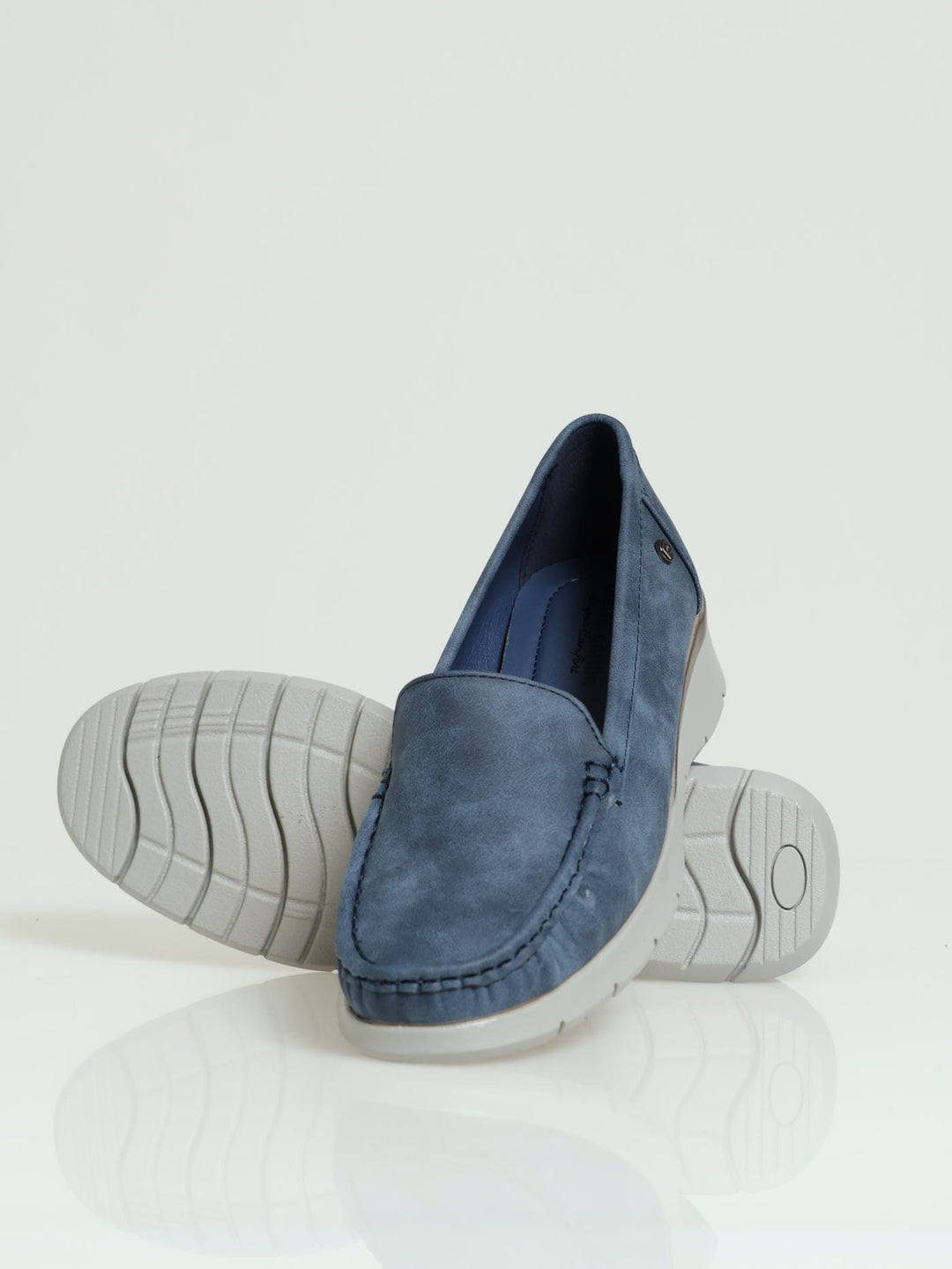 Renee 1 Albert Cut Wedge Loafer - Navy