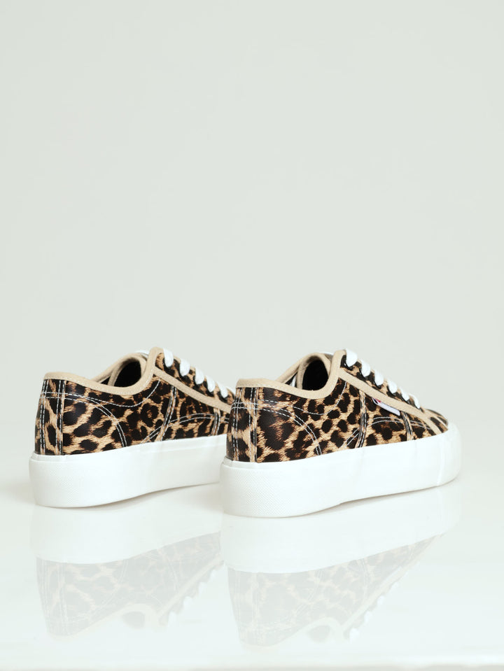 Calais 6 Leopard Lace Up Court Platform Sneaker - Animal