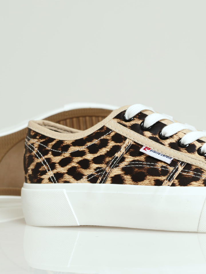 Calais 6 Leopard Lace Up Court Platform Sneaker - Animal