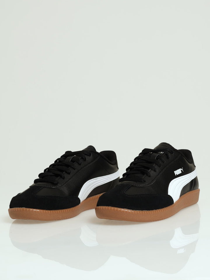 9-T T-Toe Gum Lace Up Sneaker - Black/White