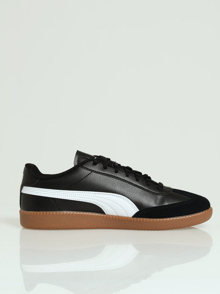 9-T T-Toe Gum Lace Up Sneaker - Black/White