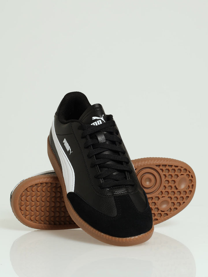 9-T T-Toe Gum Lace Up Sneaker - Black/White