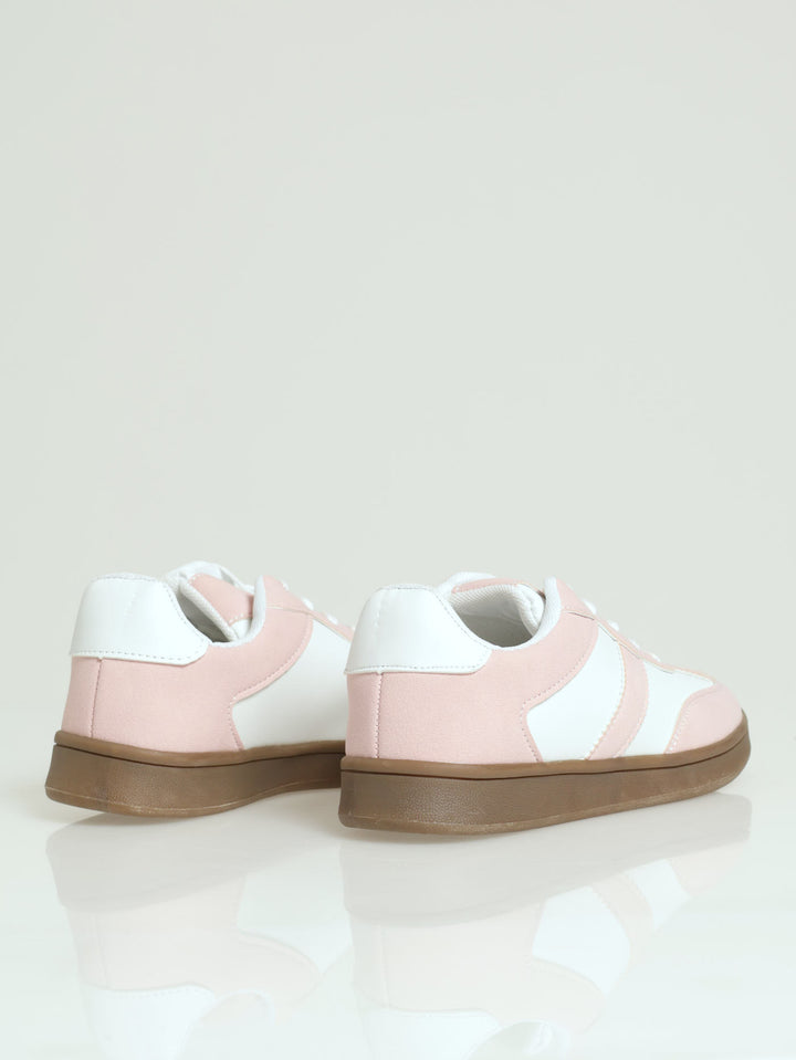 Girls Gum Sole Sneaker - Pink