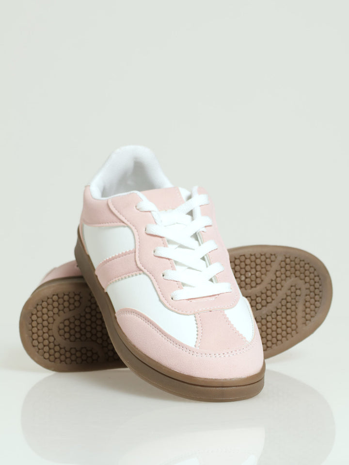 Girls Gum Sole Sneaker - Pink