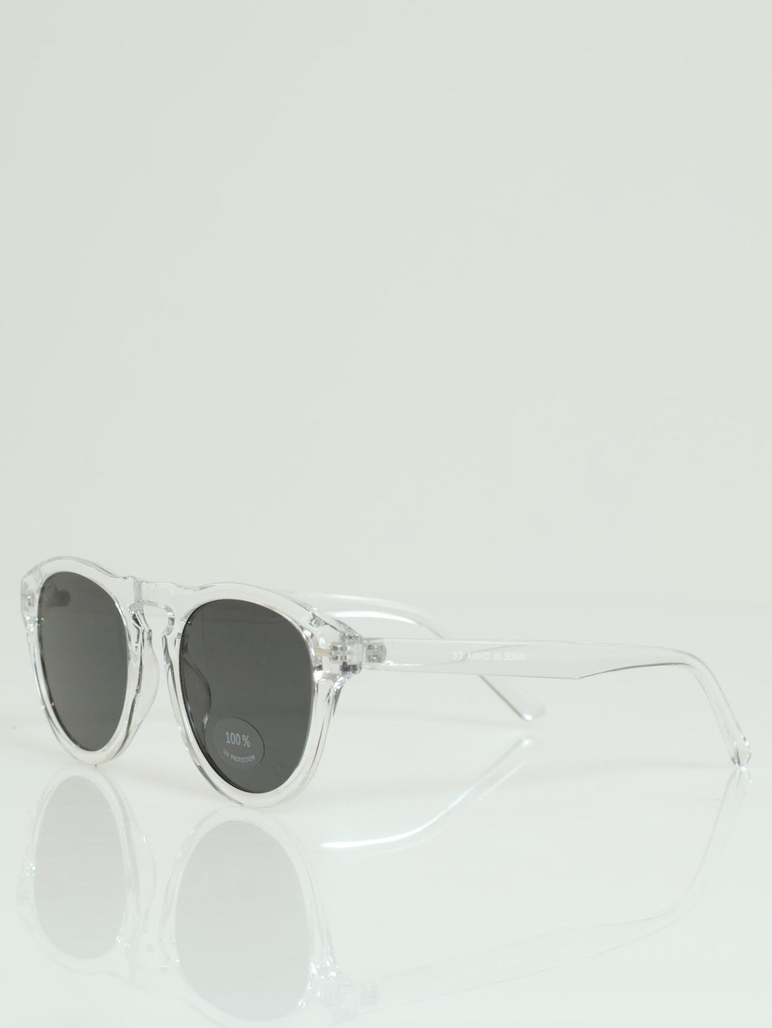 Crystal Wayfarer Sunglasses - Silver